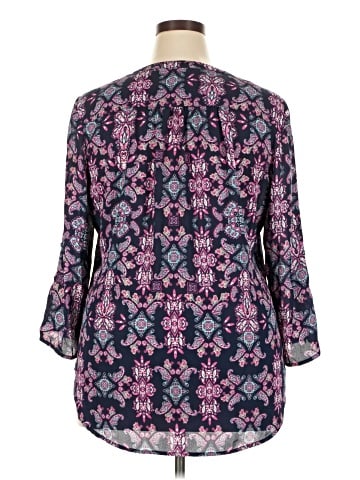 Faded Glory 3/4 Sleeve Blouse (view 2)