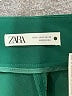 Zara 100% Polyester Green Casual Pants Size S - photo 4