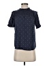Mine Polka Dots Blue Short Sleeve Blouse Size S - photo 1