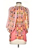 Tanvi Kedia 100% Rayon Pink 3/4 Sleeve Blouse Size S - photo 2