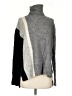 Athleta Color Block Gray Turtleneck Sweater Size S - photo 1