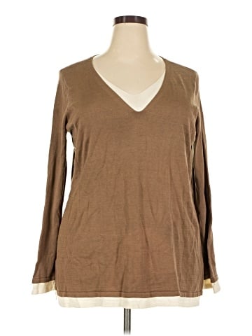 INC International Concepts Silk Pullover Sweater (view 1)