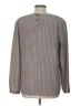 Charter Club Houndstooth Gray Long Sleeve Top Size 12 - photo 2