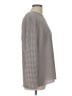 Charter Club Houndstooth Gray Long Sleeve Top Size 12 - photo 4