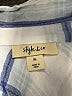 Style&Co 100% Rayon Plaid Blue 3/4 Sleeve Button-Down Shirt Size XL - photo 7