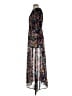 ECI 100% Polyester Floral Black Casual Dress Size S - photo 5