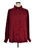 Unbranded 100% Polyester Solid Burgundy Long Sleeve Blouse Size XL - photo 1