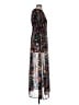 ECI 100% Polyester Floral Black Casual Dress Size S - photo 4