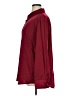 Unbranded 100% Polyester Solid Burgundy Long Sleeve Blouse Size XL - photo 5