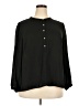 CeCe Black 3/4 Sleeve Blouse Size 2X - photo 1