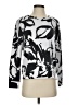 Ann Taylor LOFT Print Silver Sweatshirt Size S - photo 1