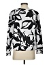Ann Taylor LOFT Print Silver Sweatshirt Size S - photo 2