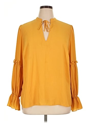 ELOQUII 3/4 Sleeve Blouse (view 1)