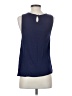 Elle 100% Polyester Blue Sleeveless Blouse Size S - photo 2