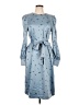 H&M 100% Polyester Blue Casual Dress Size 12 - photo 1