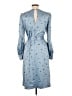 H&M 100% Polyester Blue Casual Dress Size 12 - photo 2