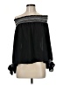 Laundry by Shelli Segal 100% Polyester Black Sleeveless Blouse Size M - photo 1