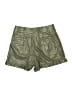 Generation Love Metallic Green Khaki Shorts Size S - photo 2