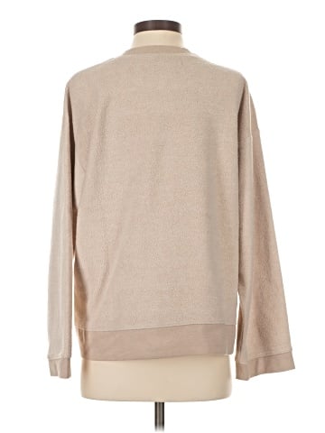 Madewell (Re)sourced Brushed Side-Button Relaxed Sweatshirt (view 2)