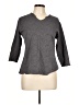 Haystacks Gray 3/4 Sleeve Top Size L - photo 1