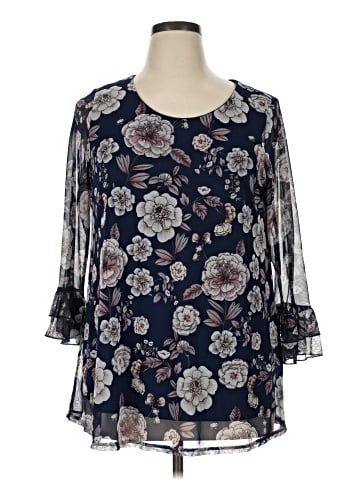 Papermoon 3/4 Sleeve Blouse (view 1)