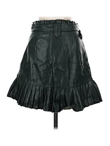 Zara Faux Leather Skirt (view 2)