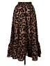 Shein Animal Print Brown Casual Skirt Size 6 - photo 1