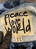 Peace Love World Animal Print Blue Pullover Sweater Size 1X - photo 7