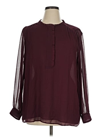 Lane Bryant Long Sleeve Blouse (view 1)