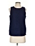 1901 100% Cotton Blue Sleeveless Blouse Size S - photo 1