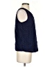 1901 100% Cotton Blue Sleeveless Blouse Size S - photo 4