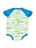 Koala Baby 100% Cotton Print Blue Short Sleeve Onesie 3-6 MO / 6 MO - photo 2