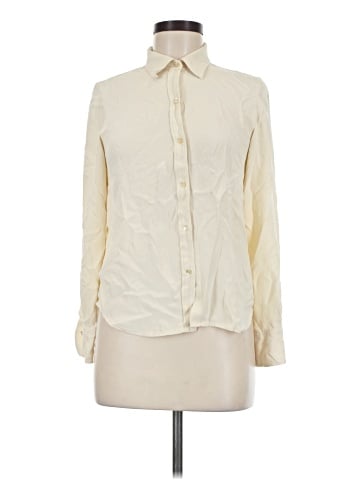 Lauren by Ralph Lauren Long Sleeve Silk Top (view 1)