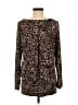 Susan Graver Black Brown Long Sleeve Blouse Size M - photo 2