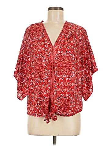 Max Studio Short Sleeve Blouse (view 1)