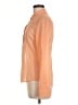 Theory 100% Cotton Color Block Orange Long Sleeve Blouse Size M - photo 5