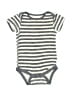 Gerber Stripes Gray Short Sleeve Onesie Size 6-9 mo - photo 1