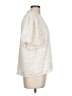 Ellison 100% Polyester Ivory Short Sleeve Blouse Size L - photo 4