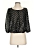 Iz Byer 100% Polyester Black 3/4 Sleeve Blouse Size S - photo 1