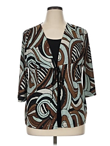 Brittany Black Long Sleeve Blouse (view 1)