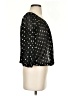 Iz Byer 100% Polyester Black 3/4 Sleeve Blouse Size S - photo 4