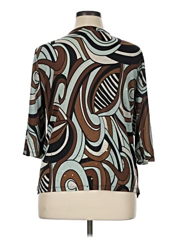 Brittany Black Long Sleeve Blouse (view 2)