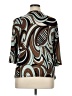 Brittany Black Teal Long Sleeve Blouse Size 1X - photo 2
