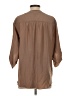 BCBGMAXAZRIA 100% Silk Brown 3/4 Sleeve Silk Top Size S - photo 2