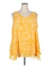 Lane Bryant 100% Polyester Yellow Sleeveless Blouse Size 22 - photo 1