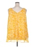 Lane Bryant 100% Polyester Yellow Sleeveless Blouse Size 22 - photo 2
