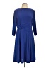 North Style Solid Blue Cocktail Dress Size L - photo 1