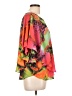 Peter Nygard 100% Polyester Orange 3/4 Sleeve Blouse Size L (estimated) - photo 4