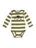 Carter's 100% Cotton Stripes Green Long Sleeve Onesie 9-12 MO / 12 MO - photo 1