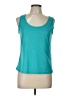 Christopher & Banks 100% Polyester Teal Sleeveless Top Size L - photo 1